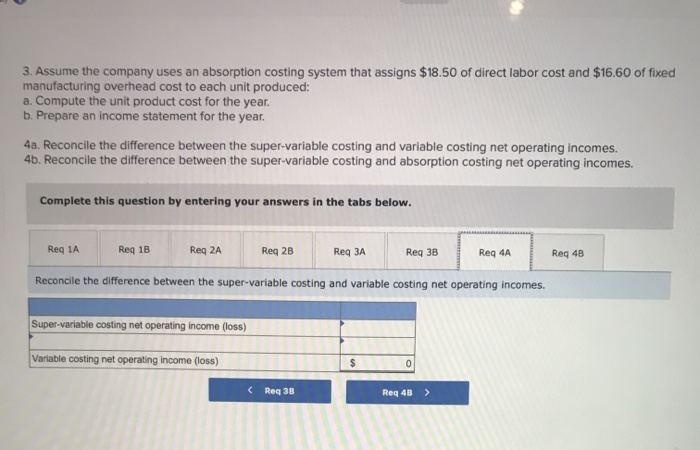 costs or variable selling and administrative expenses. During its first year of