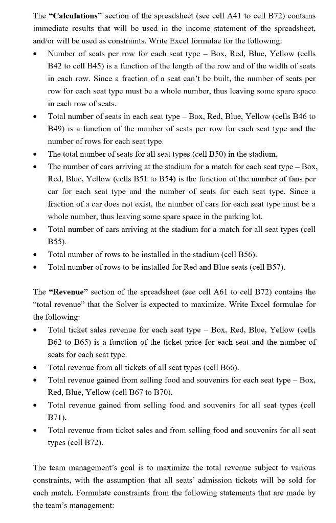 build a new football stadium with a car parking lot. The team's