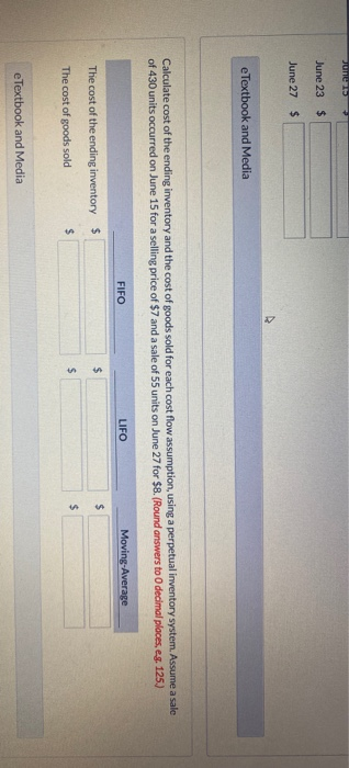 uses a perpetual inventory system reports the following for the month of