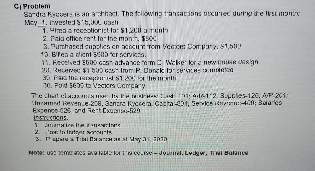  i need help on how to journalize the transaction post to