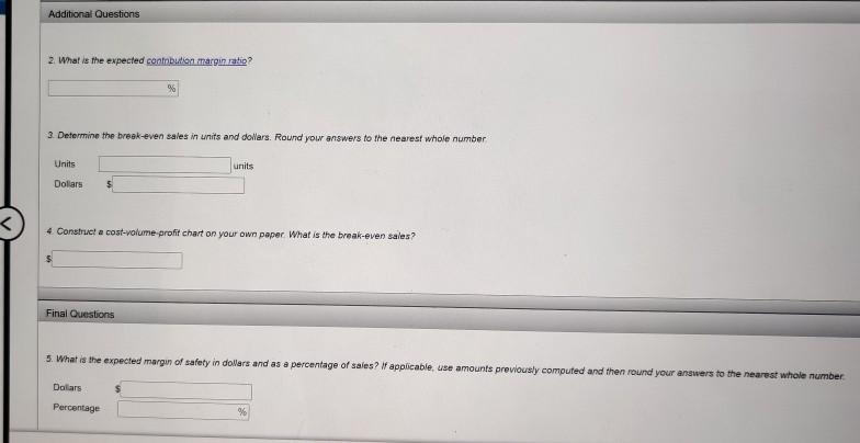 various department heads were asked to submit estimates of the costs for