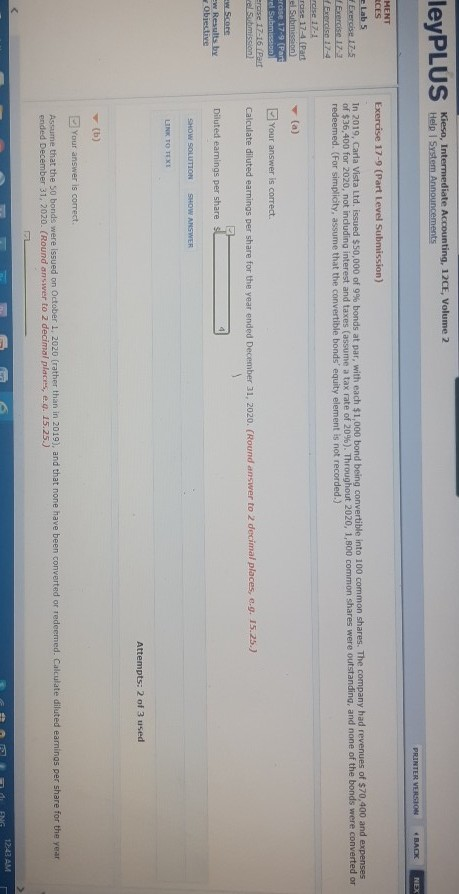 ley PLUS levDIII Kiese, Intermediate Accounting, 12CE, Volume 2 Help System