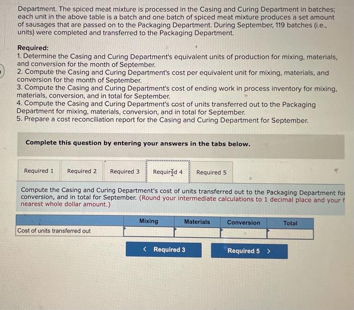 is then transferred to the Casing and Curing Department, where the mixture