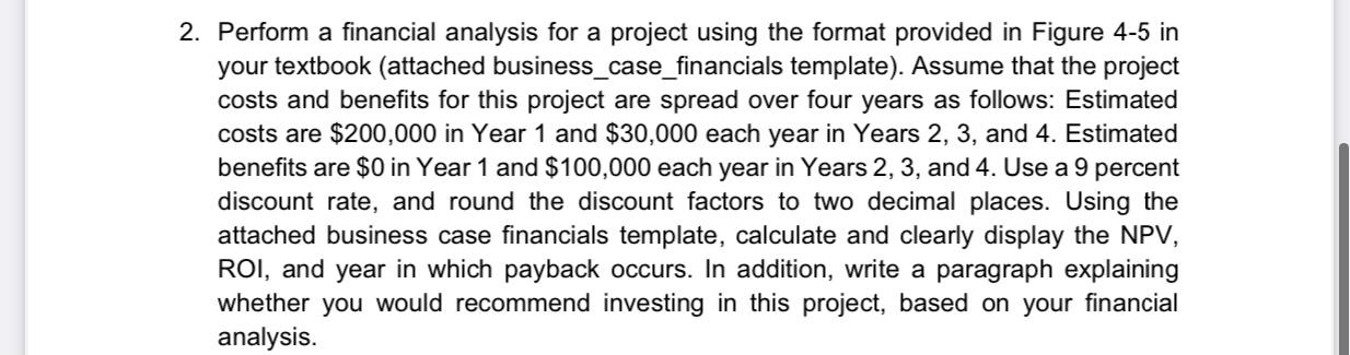 I need help please, information system technology project management. I need part