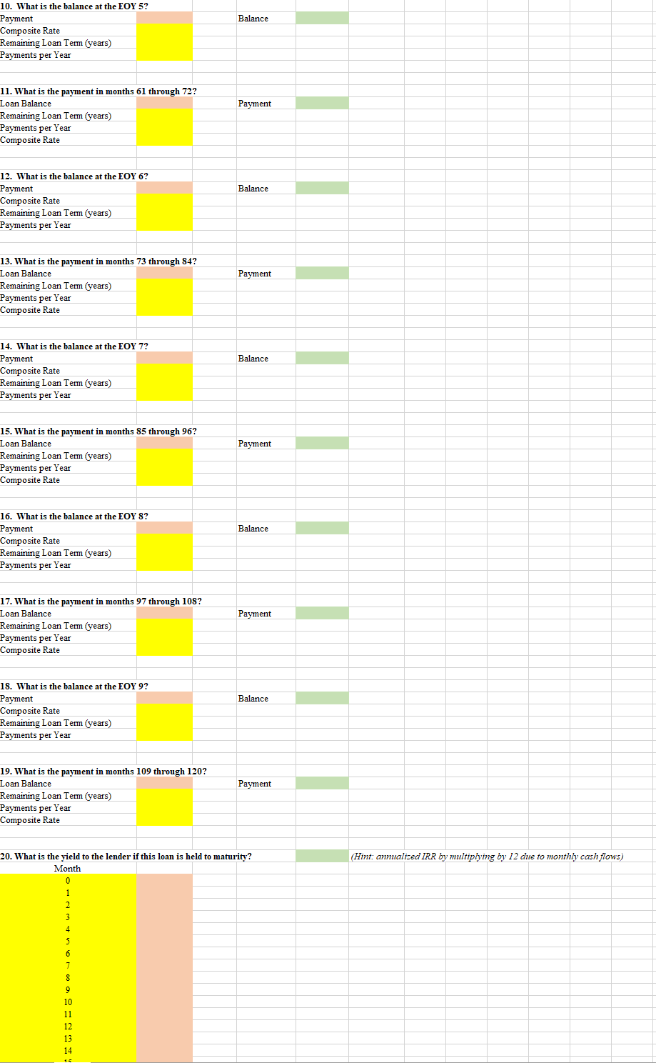 following information and answer each of the questions below using arithmetic, algebra,