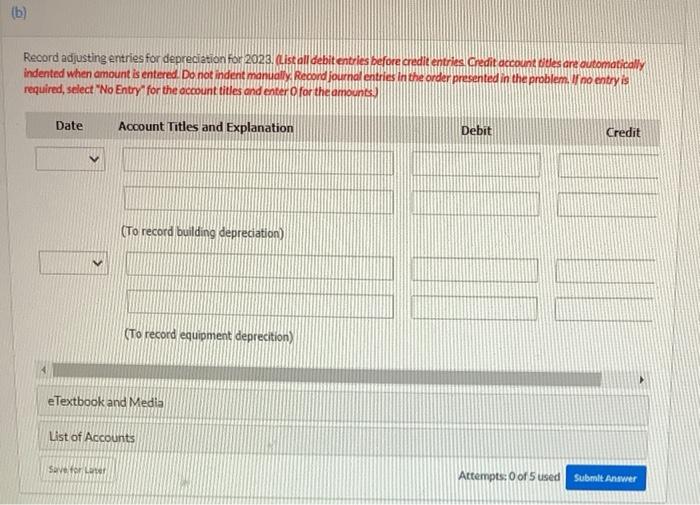 assets. Land $ 4,490,000 $27.700.000 Buildings Less: Accumulated depreciation-buildings Equipment 13,320,000 14.380.000