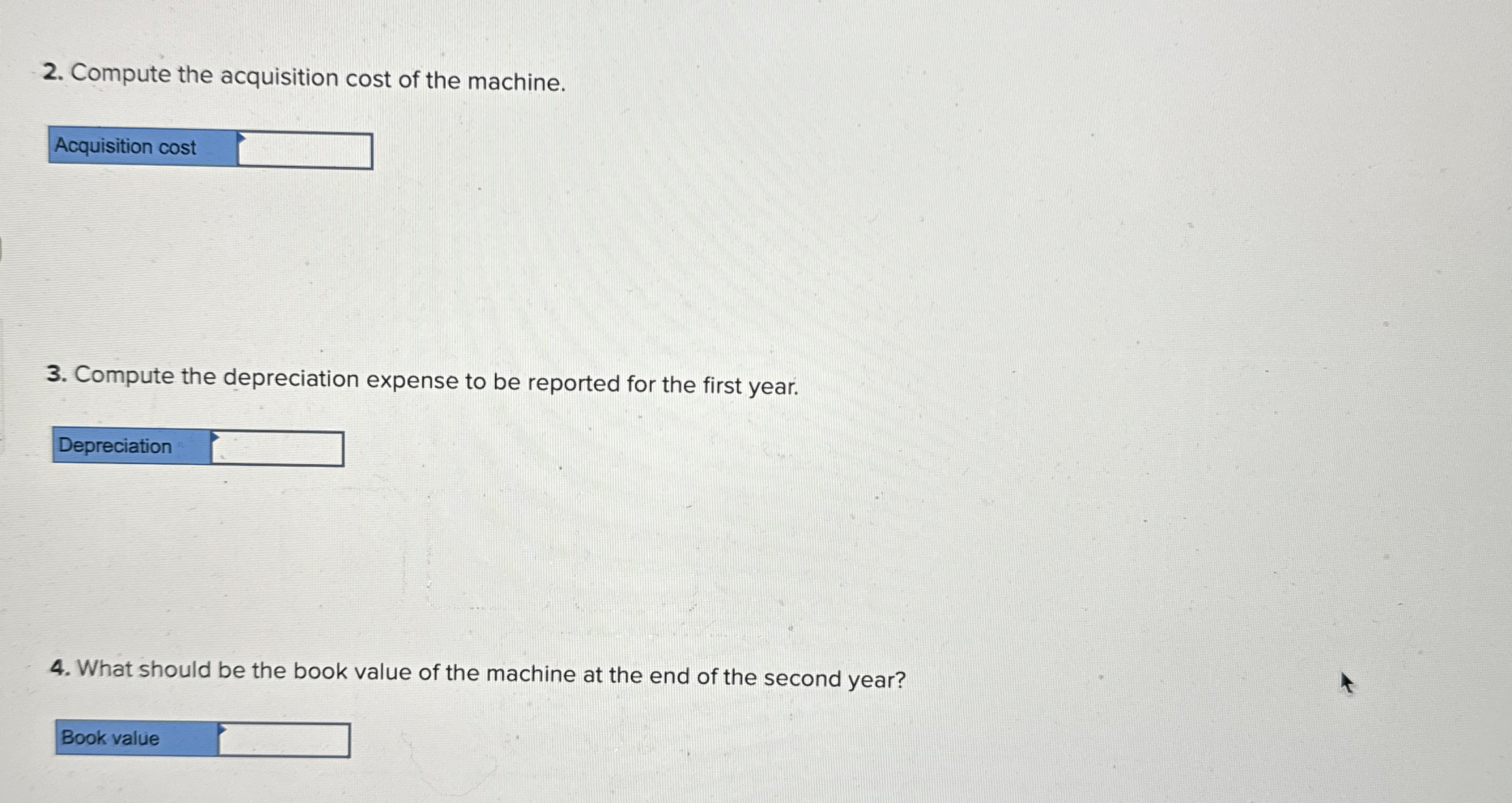  Conover Corp. ordered a machine on January 1 at a purchase