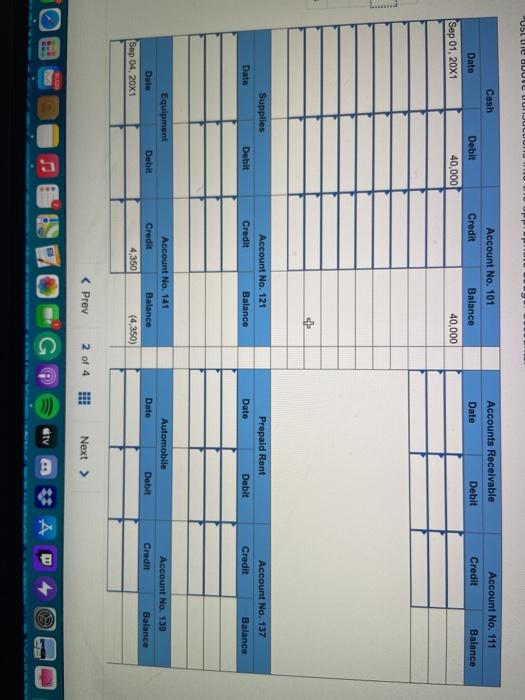 Martin Consulting Service. Post the transactions into the appropriate Ledger accounts. DATE