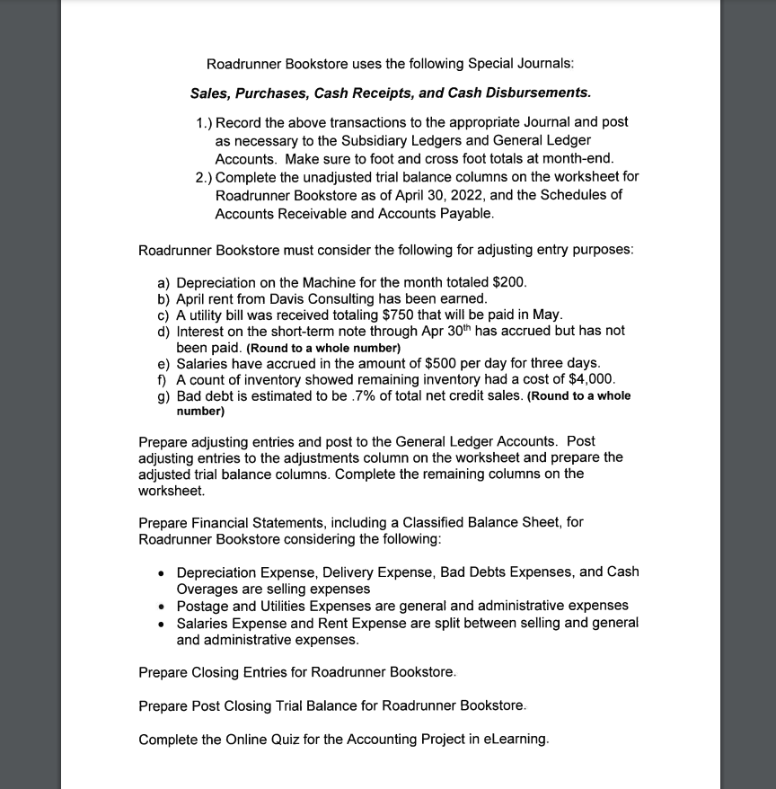 a general ledger for each account use the adjusted entries purposed by