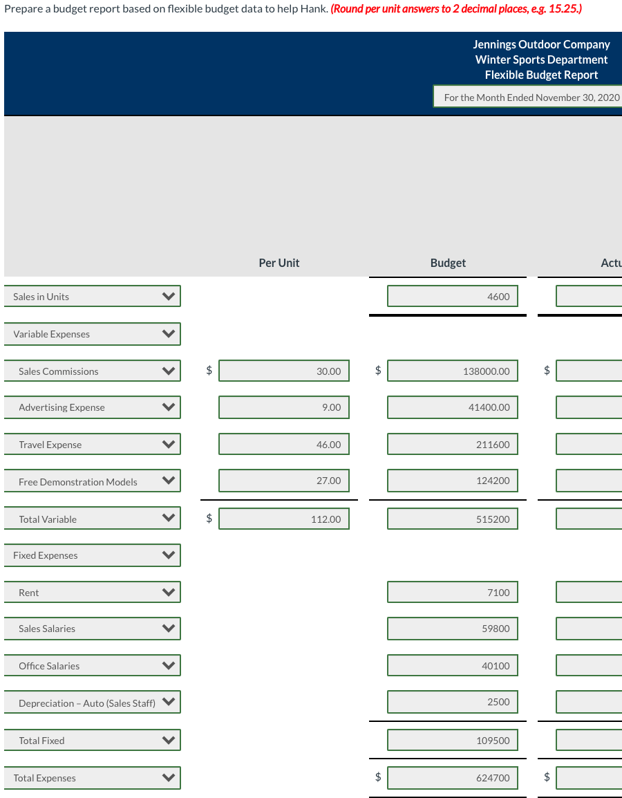 question below that. As sales manager, Hank Short was given the following