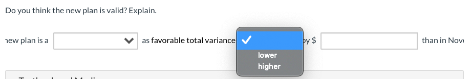 F Variable expenses Sales commissions $ 123,000 $ 130,700 $ 7,700 U