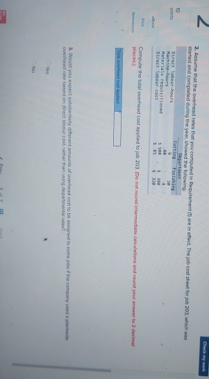 White Company has two departments cutting and finishing. The company uses a