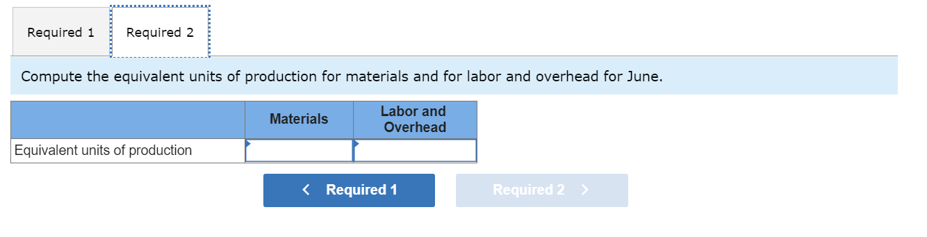ProductionWeighted-Average Method [LO4-2] 5 Highlands Company uses the weighted average method in
