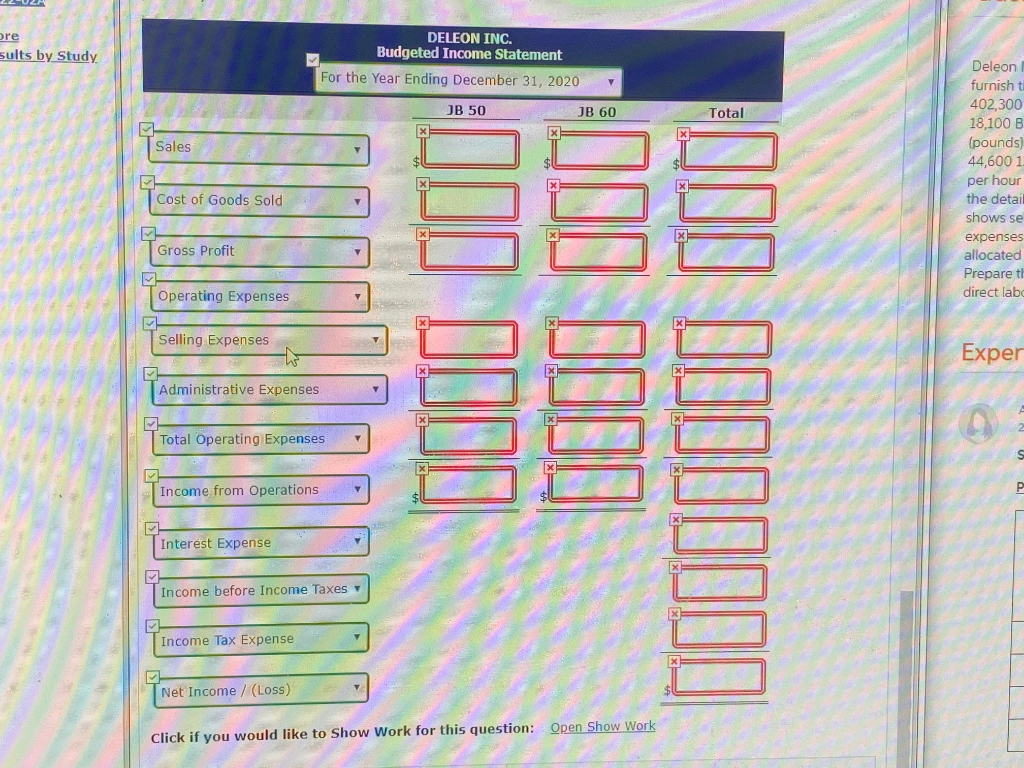 19,500 Beginning finished goods units 31,300 11,800 Direct materials budget: Direct materials