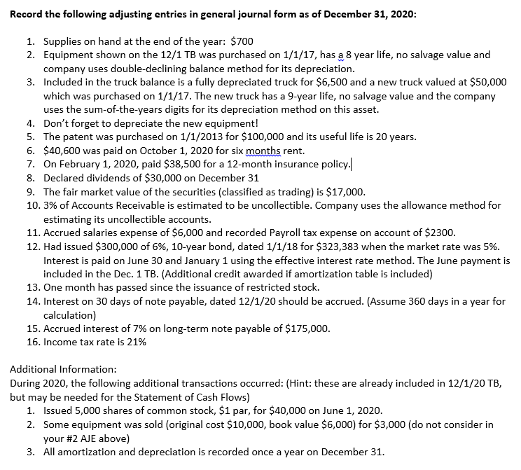 Please check my completed assignment for errors. Please show calculations if possible,
