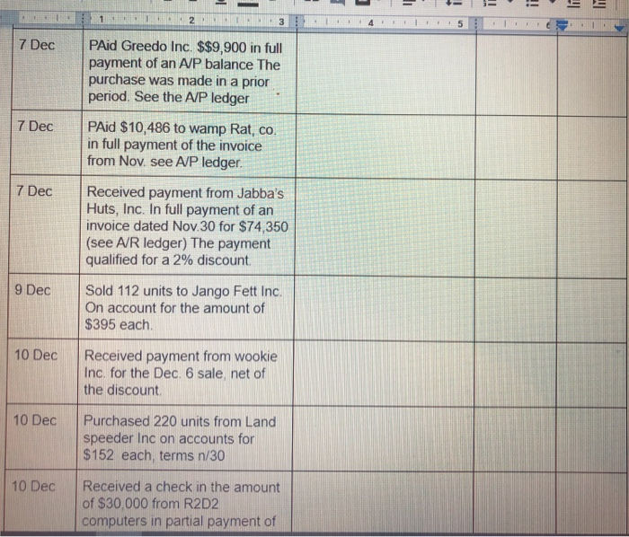of the accounting department. Star Wars, Inc. maintains a 9 calendar year-end