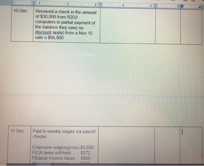 (the books are closed on December 31 of each year). Adjusting entries