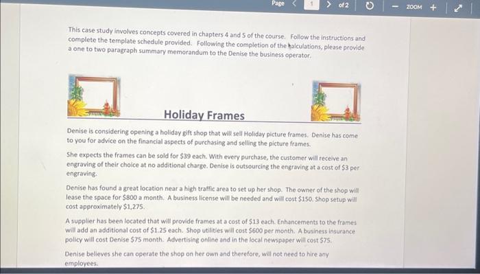  Page 1 of 2 This case study involves concepts covered in