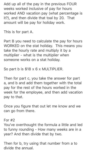 list the steps in how you got there or show formulas in
