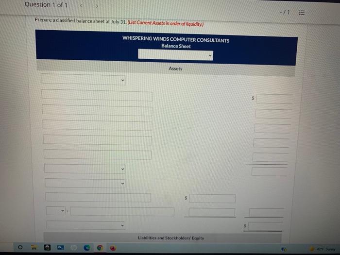 trial balance was as follows: Debit Credit Cash $5,740 Accounts receivable 1,320