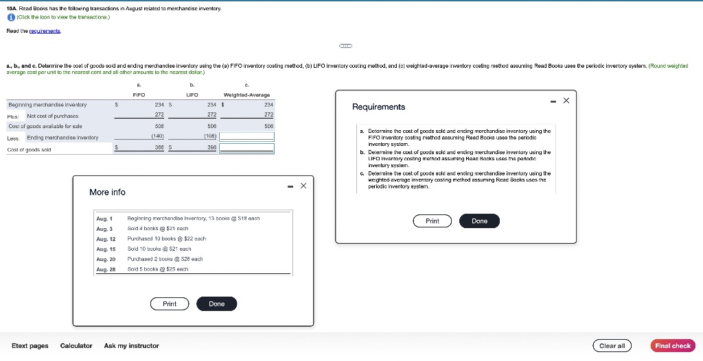 need help with last two asap please 10A. Read Books has