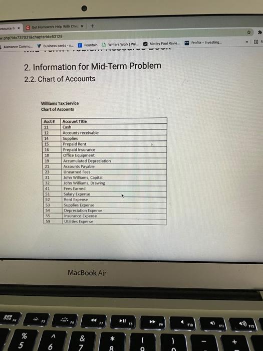 Williams Tax Service Profile - Investing- BD Reading The Mid-Term Problem covers