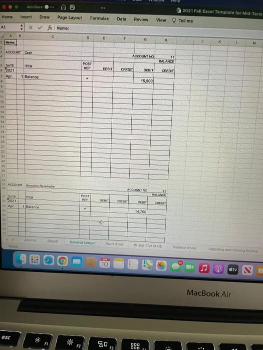 rent on January 1, 2021. Rent expense is allocated monthly. They also