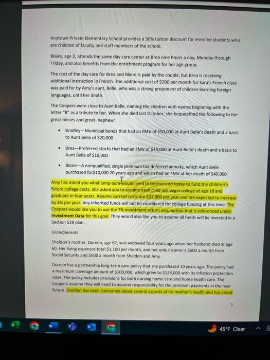 she wants to know how well the fund is performing relative to