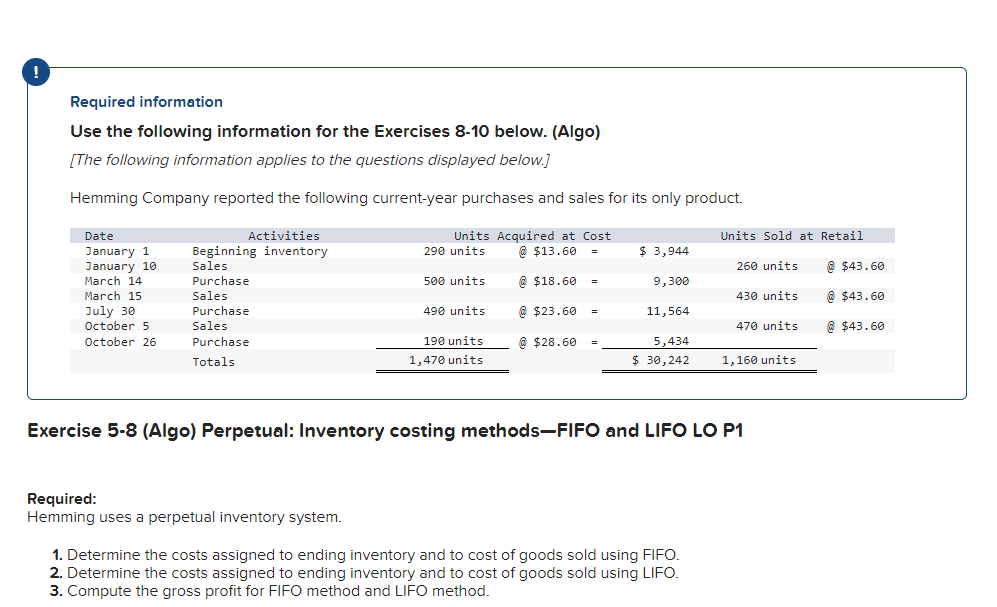 PLEASE ANSWER ALL 3 Required. Thanks Determine the costs assigned to