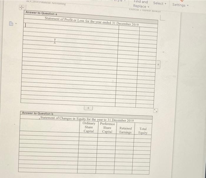 Statement Chan 'n Se'tings Replace 2019