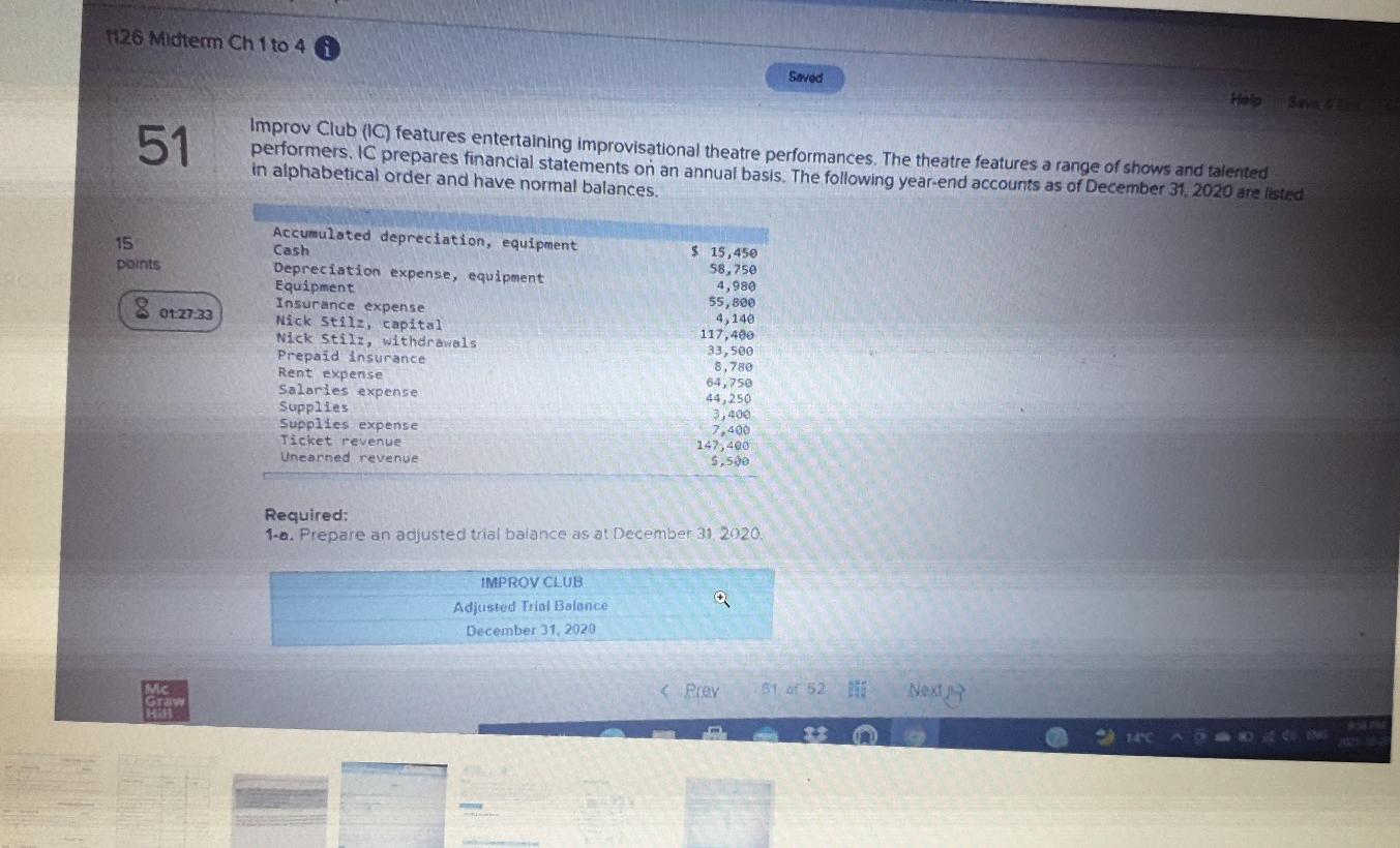  1126 Midterm Ch 1 to 4 6 Saved Help 51 Improv
