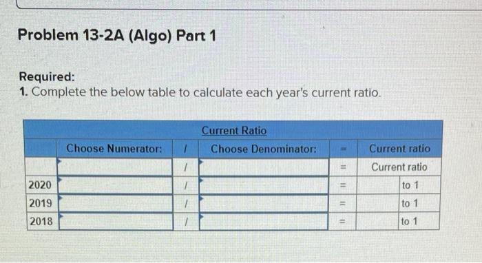 displayed below) Selected comparative financial statements of Korbin Company follow. KORBIN COMPANY