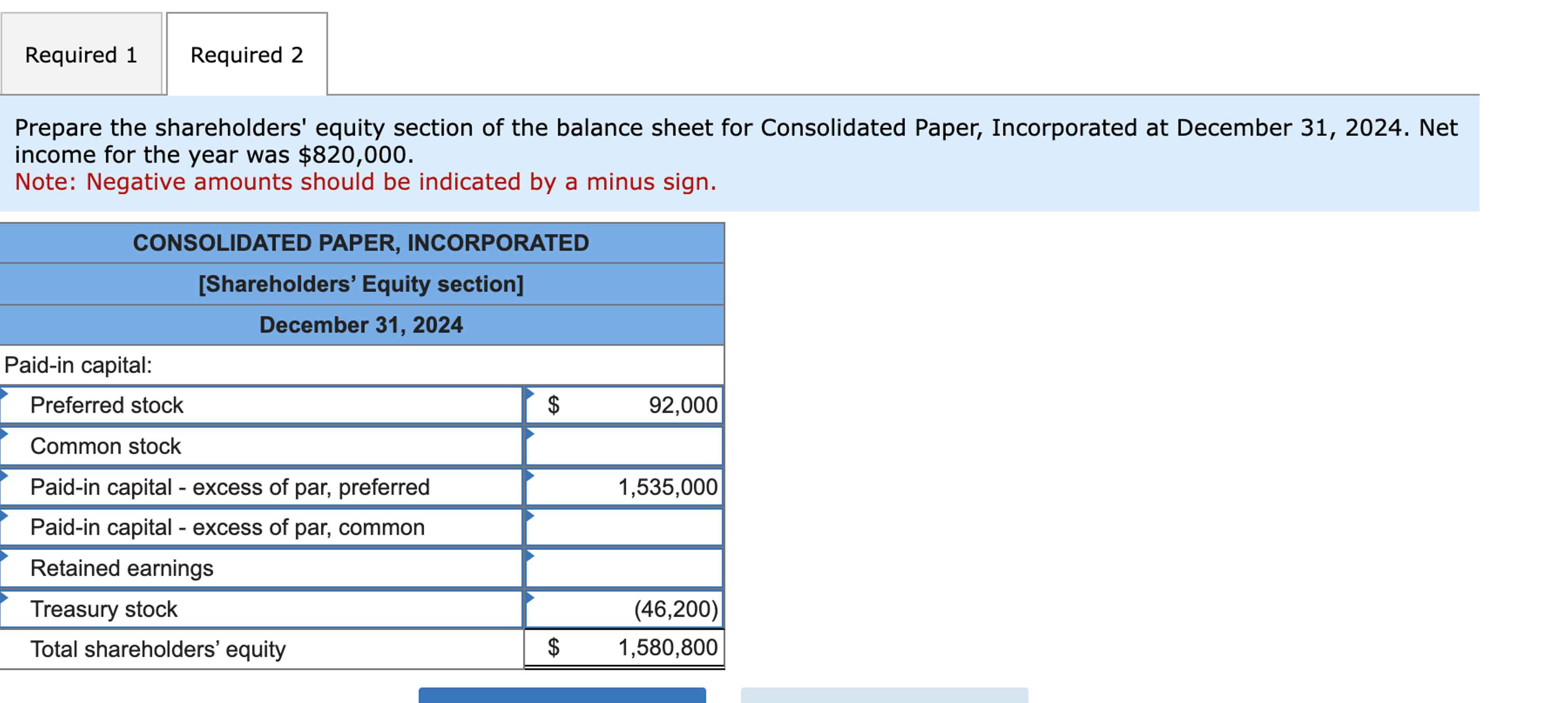  Exercise 18-23(Algo) Transactions affecting retained earnings [L018-6,18-7,18-8] The balance sheet of