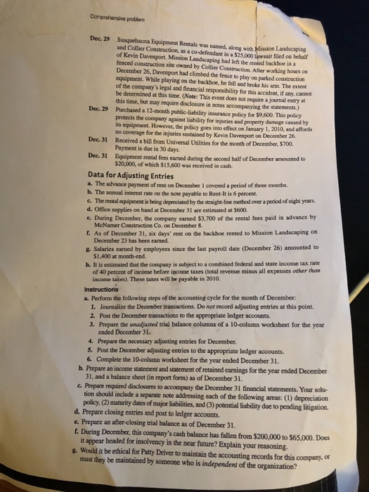 John and Patty Driver formed a corporation called Susquehanna Equip ment Rentals.