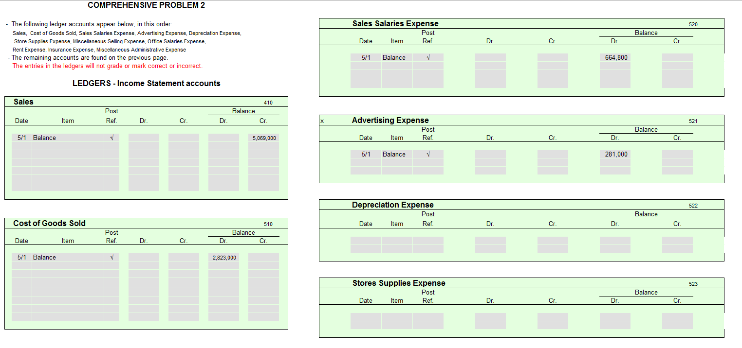 624,400 510 Cost of Goods Sold 2,823,000 116 Estimated Returns Inventory 28,000