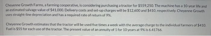 Answer correct = thumbs up A. Cash payback period = ____ years