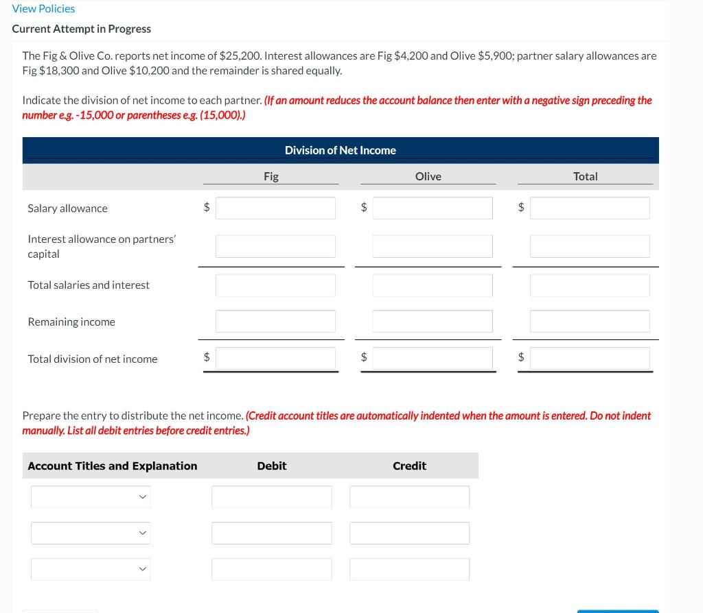 View Policies Current Attempt in Progress The Fig & Olive Co.
