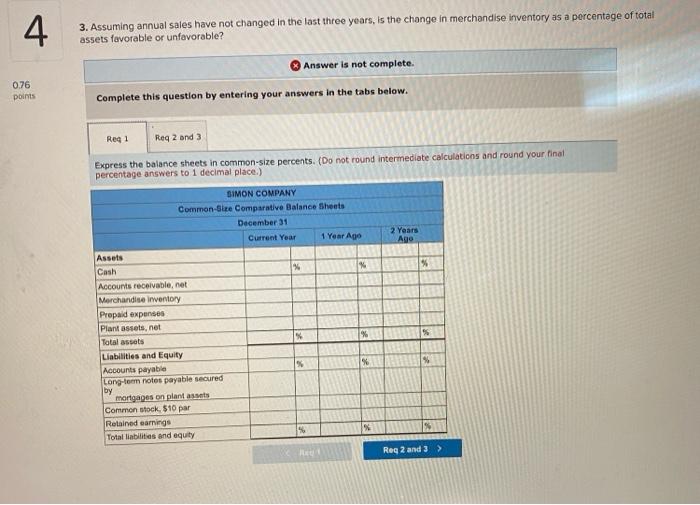 responsible for the decline in net income? 0.76 points Income Statement Reason