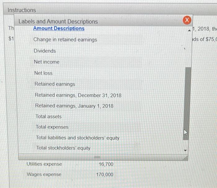 the assets and liabilities of Journey Travel Agency at December 31, 2018,