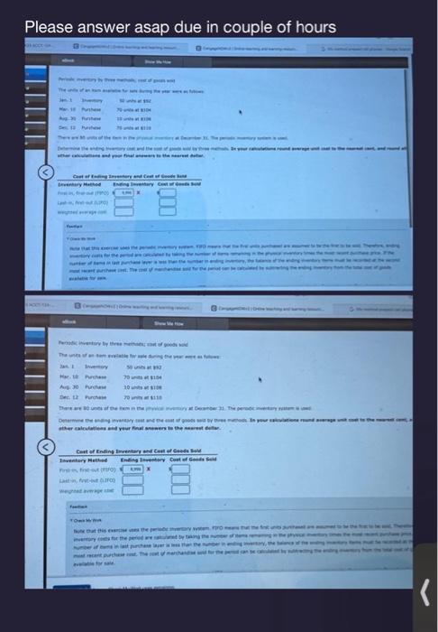 please answer asap .... due inn2 hours Please answer asap due in