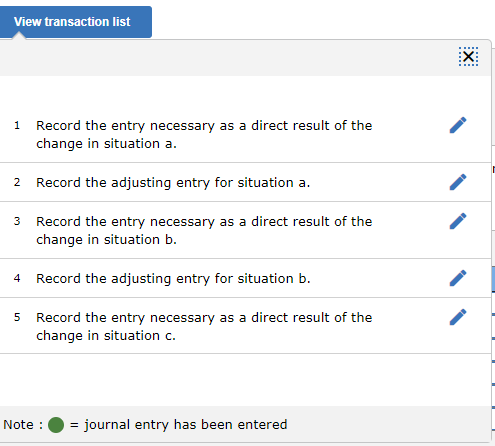 above. Described below are three independent and unrelated situations involving accounting changes.