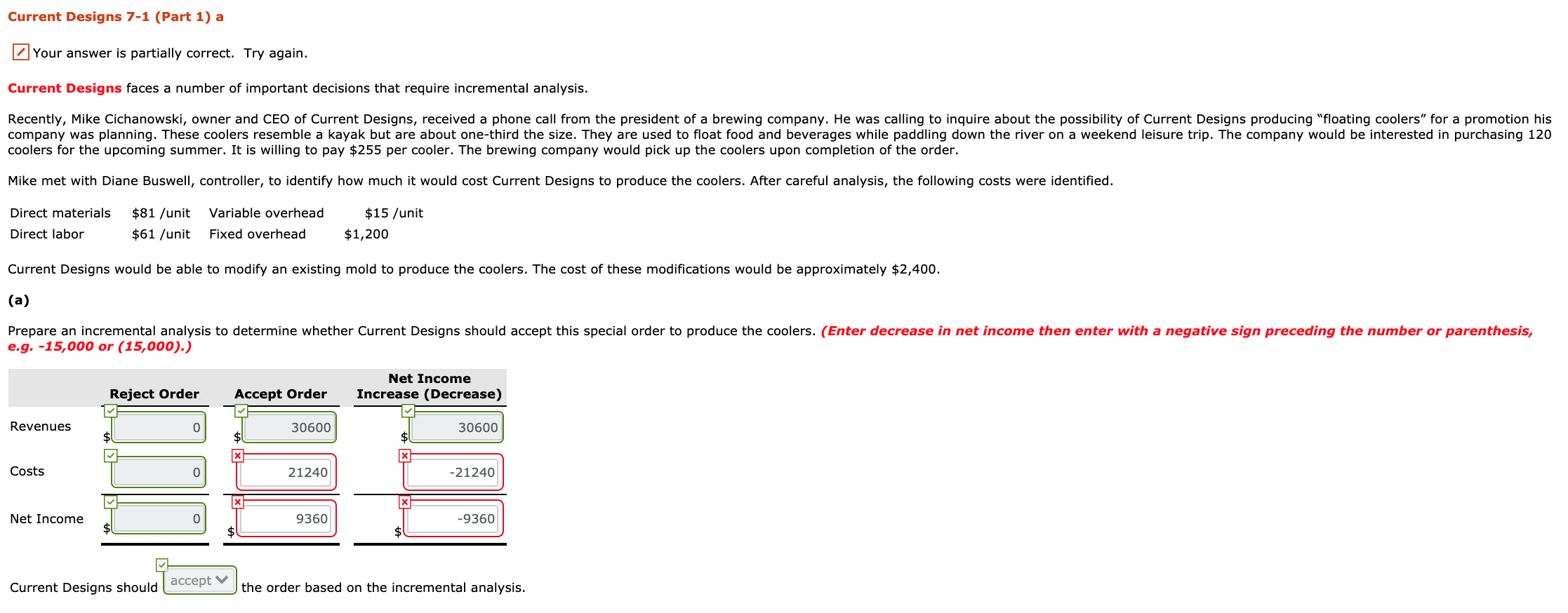 Current Designs 7-1 (Part 1) a Your answer is partially correct.