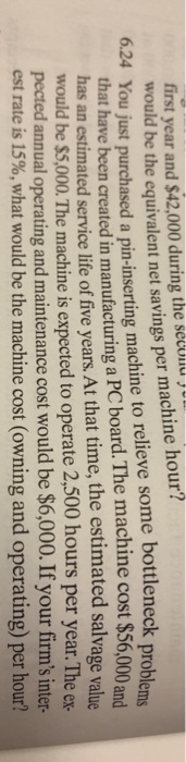  solve using an excel formula first year and $42,000 during the