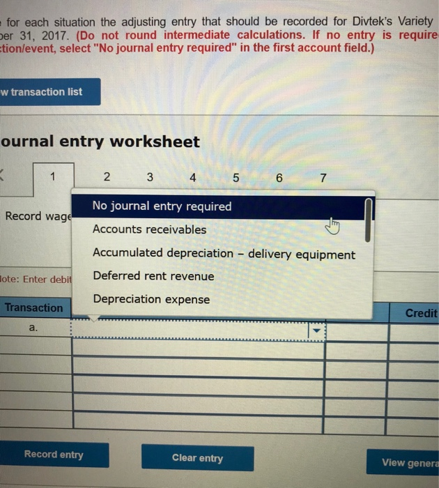 following data with respect to adjusting entries are available: a. Wages earned