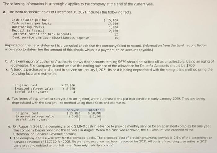 and sells extermination products manufactured by other comparies. Following is the company's
