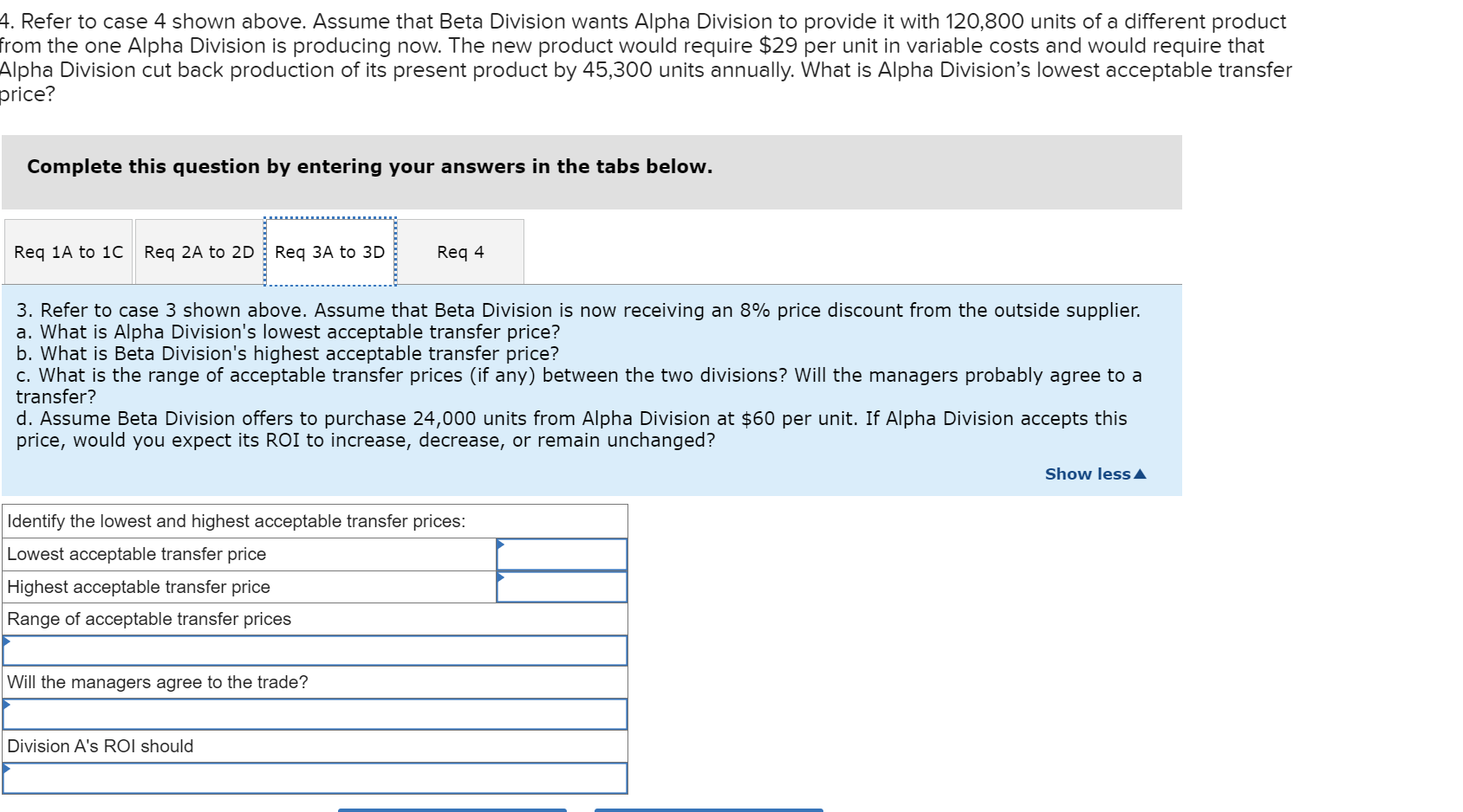 Alpha Division can avoid $5 per unit in shipping costs on any