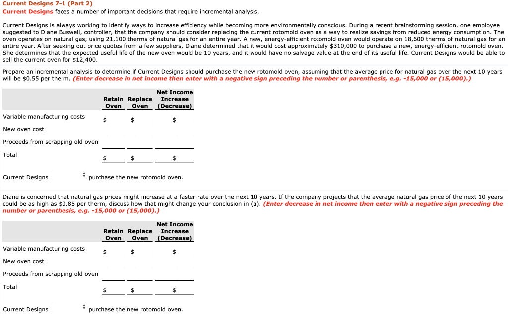  Current Designs 7-1 (Part 2) Current Designs faces a number of