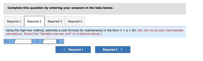 presented below: Month April Total Overhead Cost $ 182,500 $ 158, 200
