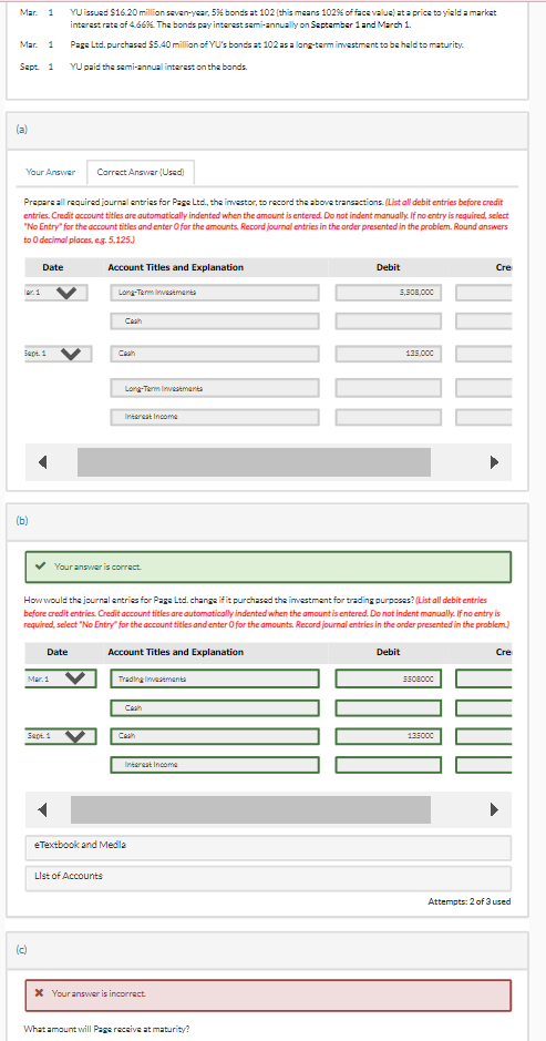  Prepare all required journal entries for Page Ltd., the investor, to