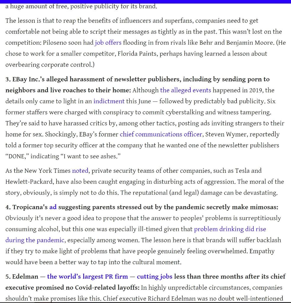 further online. Who or what caused the crisis? How did the company,